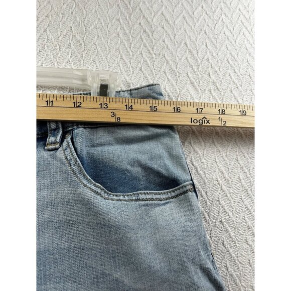 Women's Chico's Platinum Skimmer Denim Ankle Jeans Sz 0.5/US Size 6 Floral Embro - Picture 8 of 12